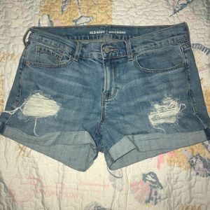 Old Navy Distressed Boyfriend Shorts